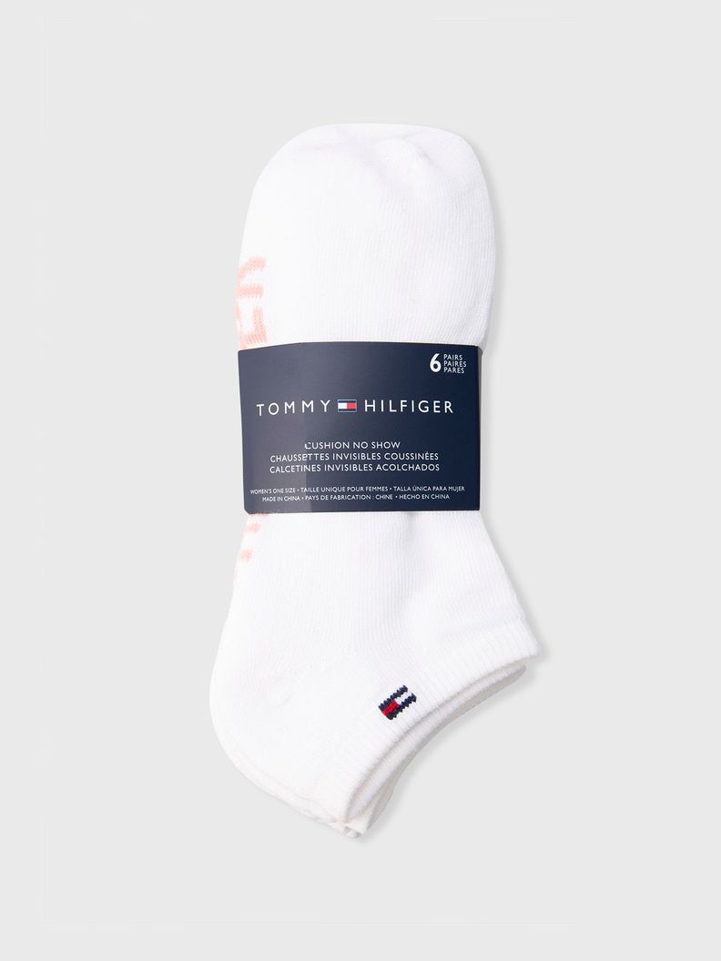 Pack 6 Pares Calcetin Athletic Blanco Tommy Hilfiger-2