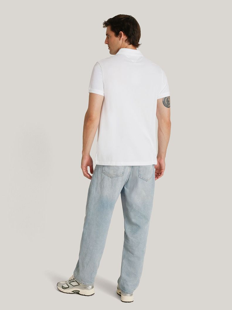 Polo Ic Stack Logo Regular Fit Blanco Tommy Hilfiger-2