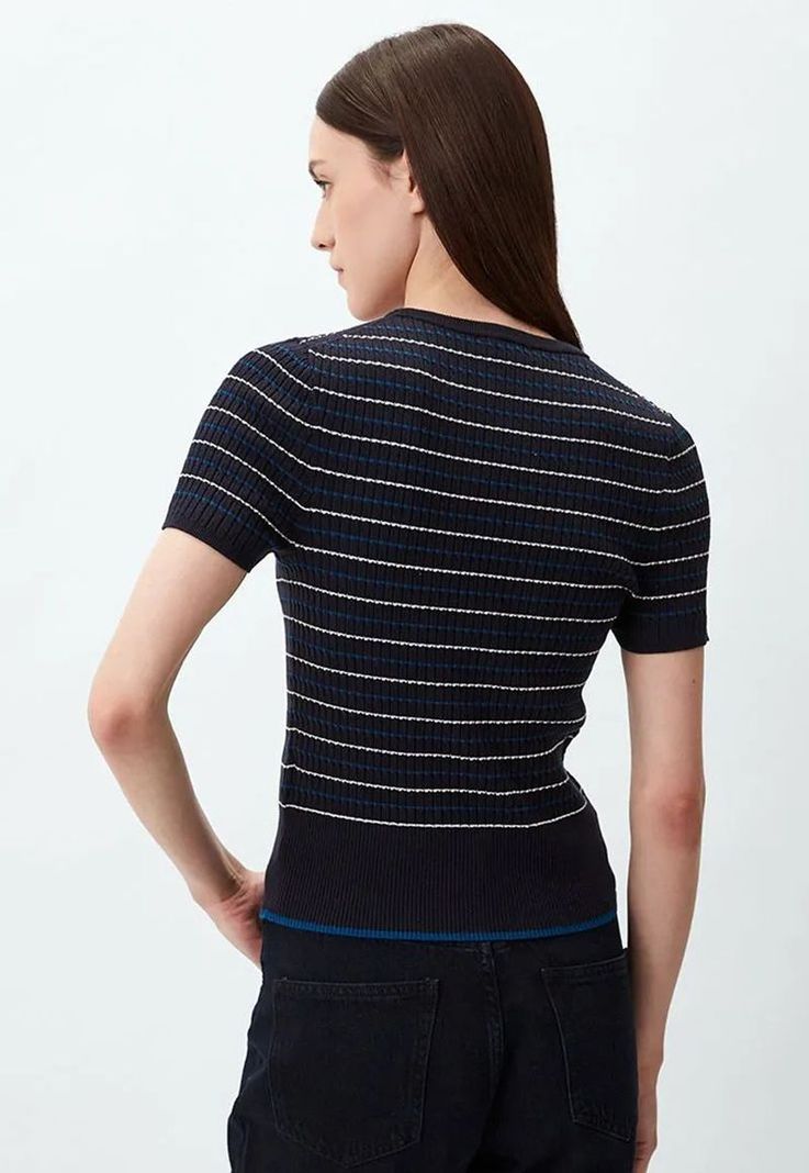 Sweater Diseño A Rayas Slim Fit Azul Tommy Hilfiger-1