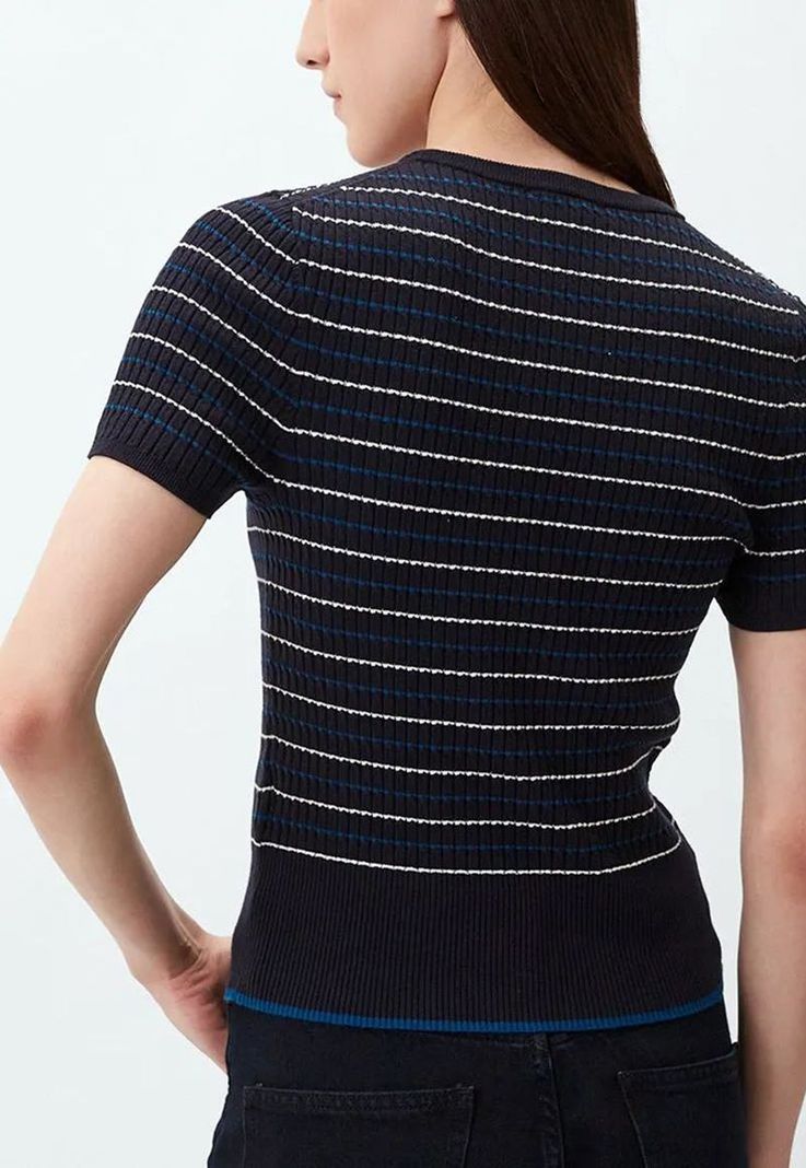 Sweater Diseño A Rayas Slim Fit Azul Tommy Hilfiger-3