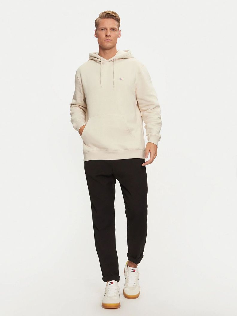 Polerón Hoodie Solid Con Logo Beige Tommy Jeans-1