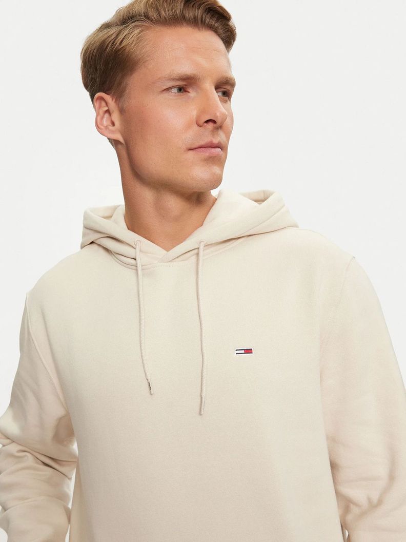 Polerón Hoodie Solid Con Logo Beige Tommy Jeans-3