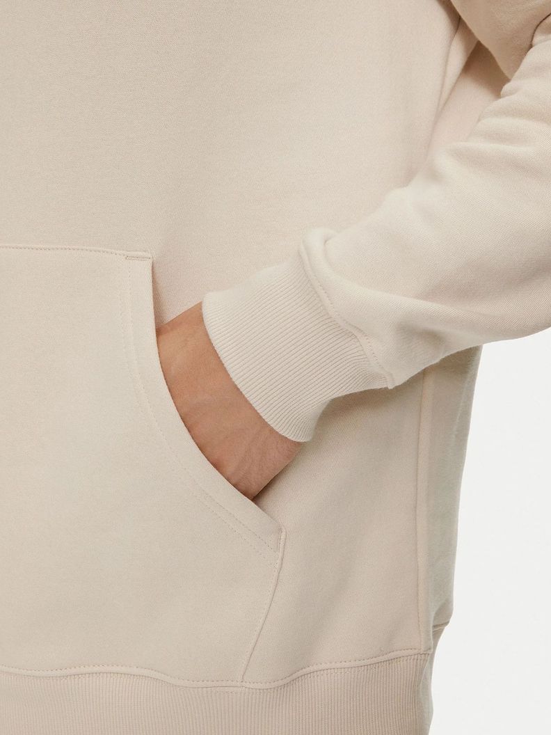 Polerón Hoodie Solid Con Logo Beige Tommy Jeans-4