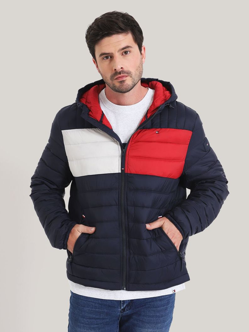 Parka Weight Quilted Colorblock Multicolor Tommy Hilfiger-0