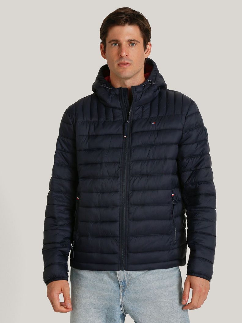 Parka Weight Quilted Colorblock Azul Tommy Hilfiger-0