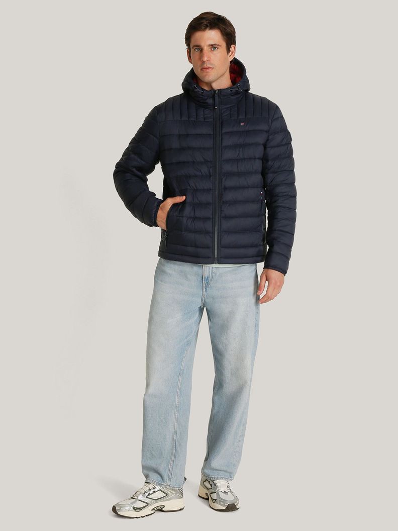 Parka Weight Quilted Colorblock Azul Tommy Hilfiger-1