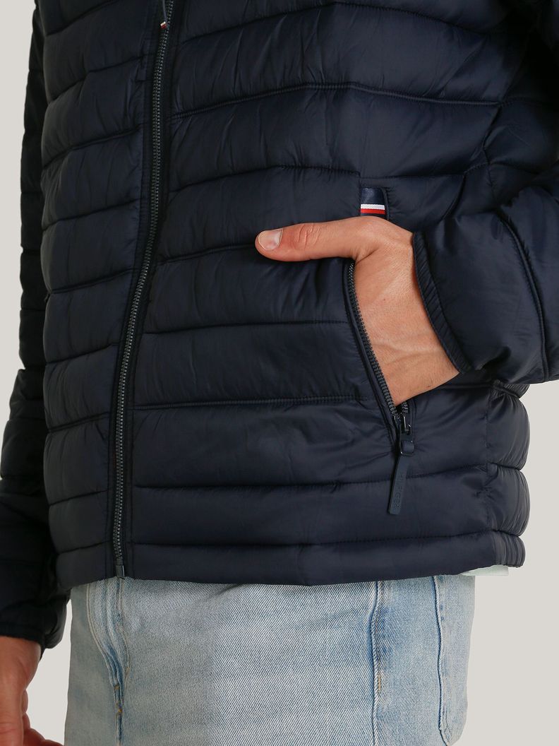 Parka Weight Quilted Colorblock Azul Tommy Hilfiger-4