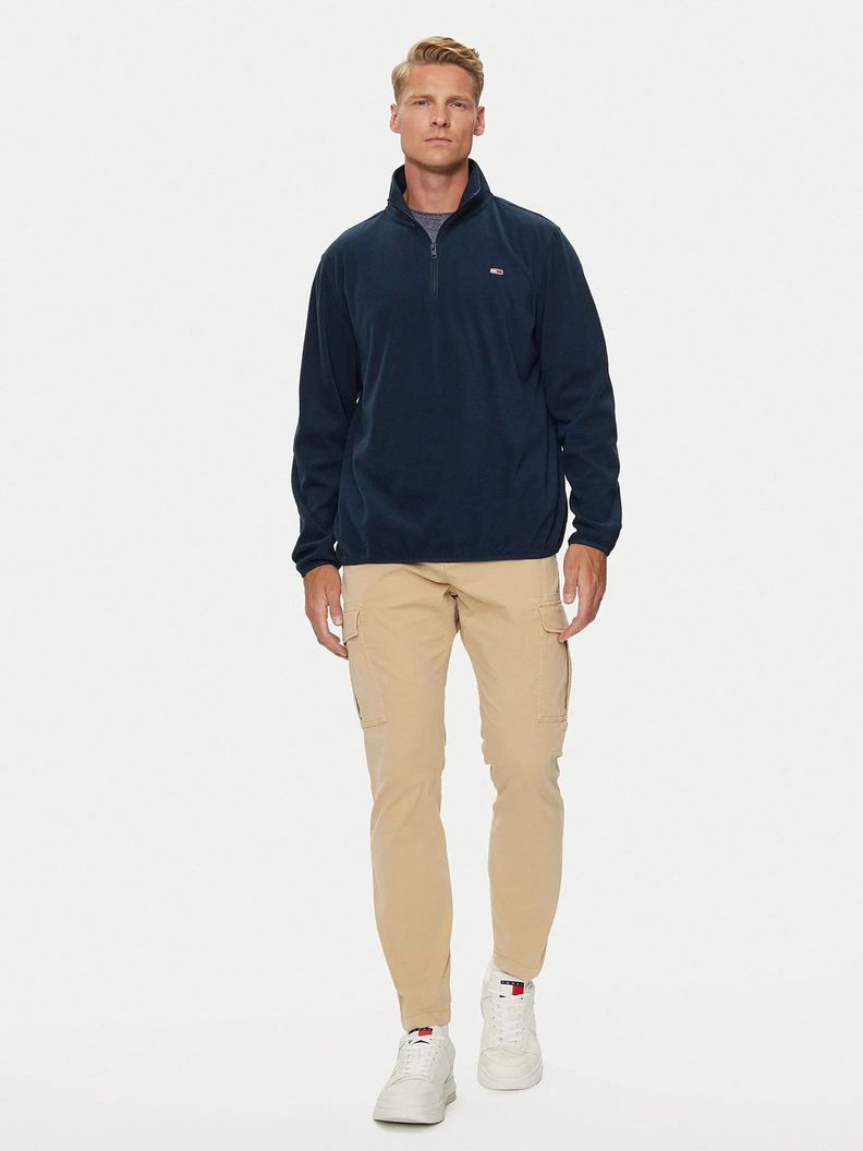 Polerón Solid Con Medio Cierre Azul Tommy Hilfiger-1