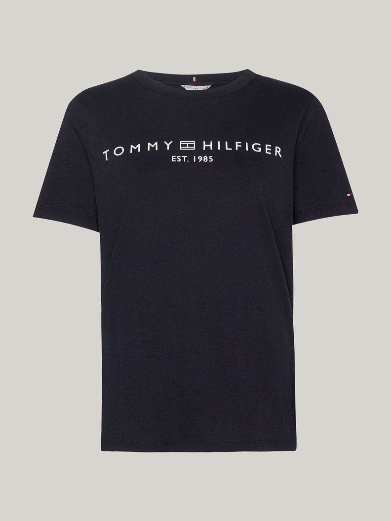 Polera Signature Con Logo Azul Tommy Hilfiger-4