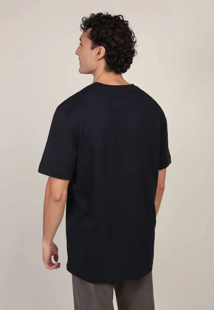 Polera Con Bolsillo Y Logo Arqueado Azul Tommy Hilfiger-2