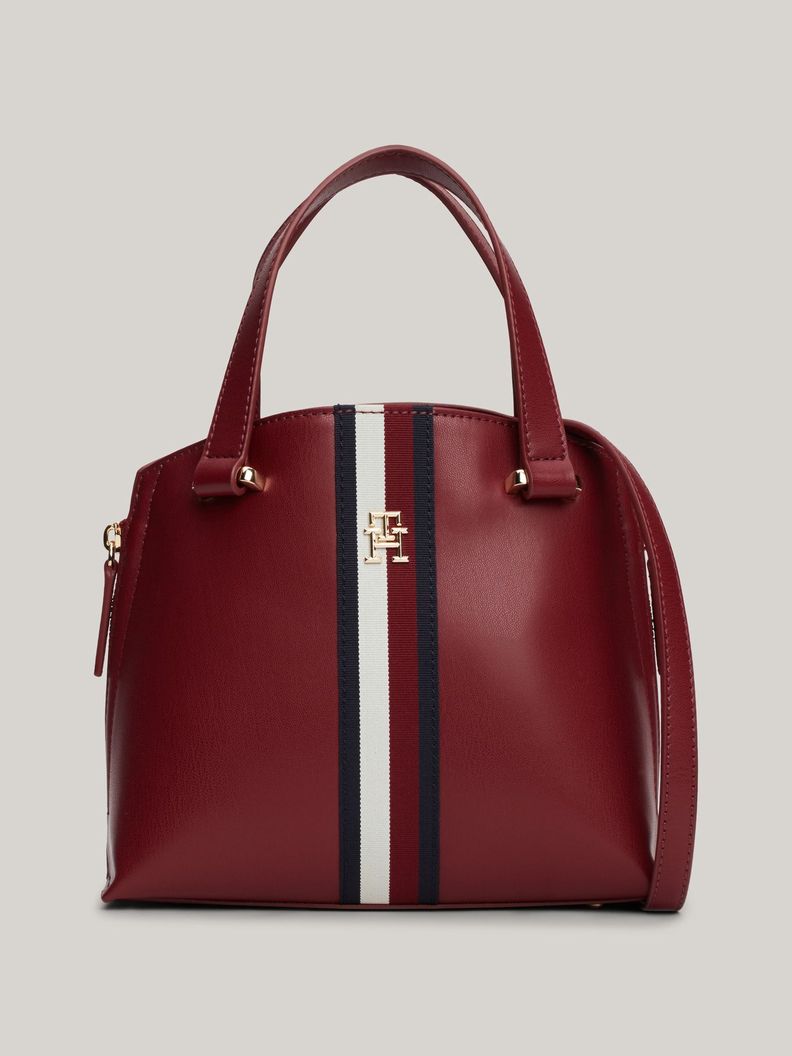 Bandolera Tote Modern Monogram Rojo Tommy Hilfiger-0