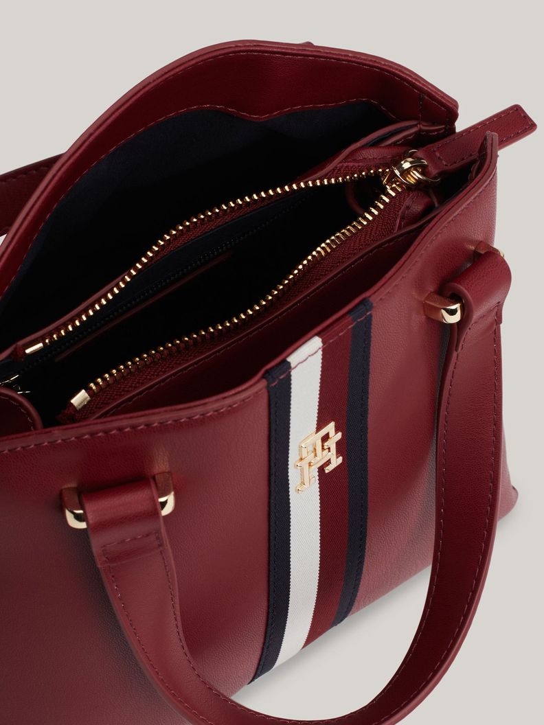 Bandolera Tote Modern Monogram Rojo Tommy Hilfiger-3