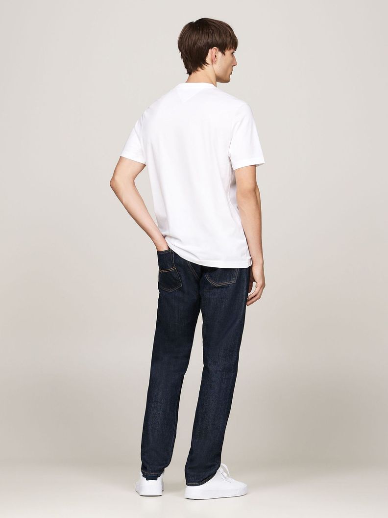 Polera De Cuello Redondo Con Logo Blanco Tommy Hilfiger-2