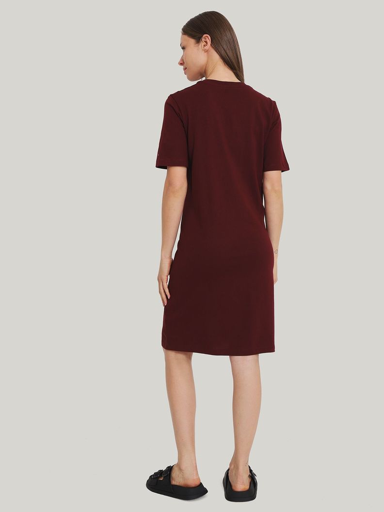 Vestido Logo Nautico Regular Fit Burdeo Tommy Hilfiger-2