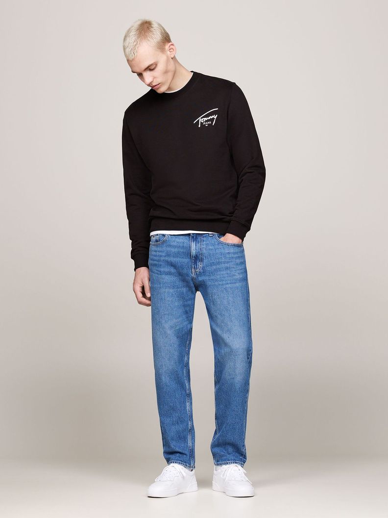Polerón Con Logo Signature Negro Tommy Jeans-1