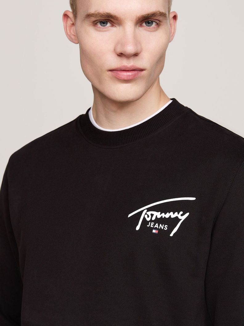Polerón Con Logo Signature Negro Tommy Jeans-3