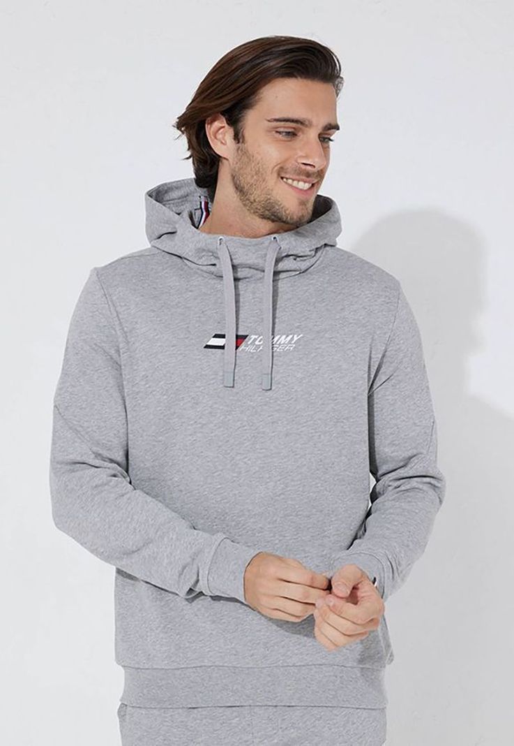 Polerón Hoodie Sport  Essential Gris Tommy Hilfiger-0