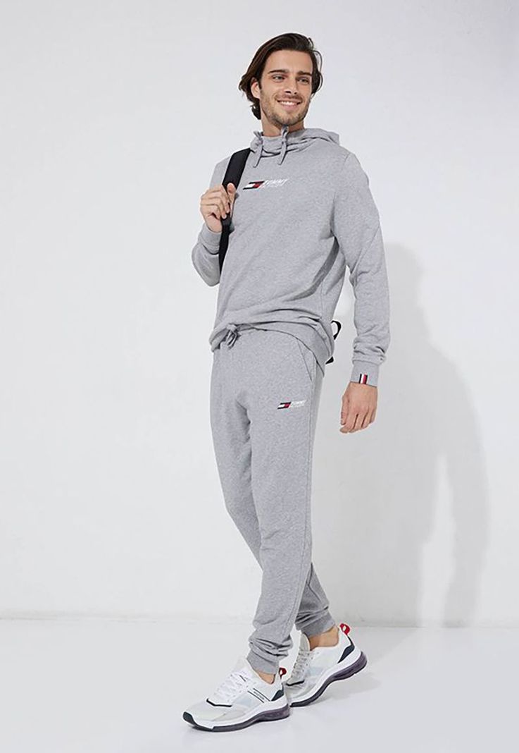 Polerón Hoodie Sport  Essential Gris Tommy Hilfiger-1