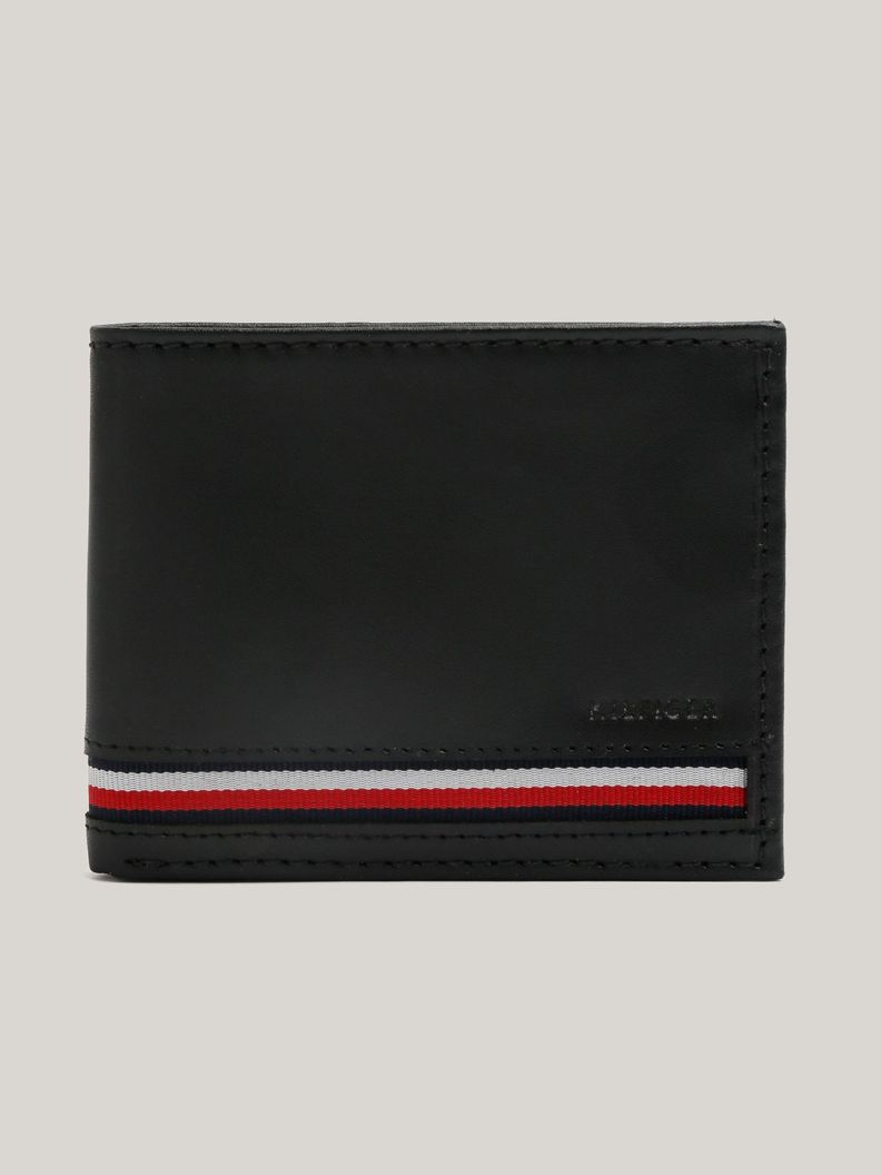 Billetera Solid De Cuero Negro Tommy Hilfiger-0
