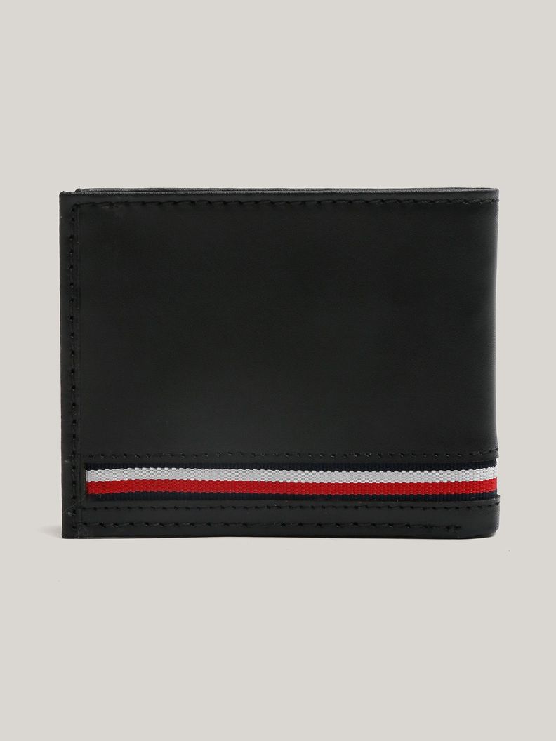 Billetera Solid De Cuero Negro Tommy Hilfiger-1