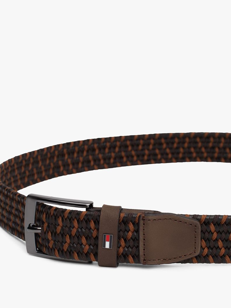 Cinturón Trenzado Distintivo Café Tommy Hilfiger-2