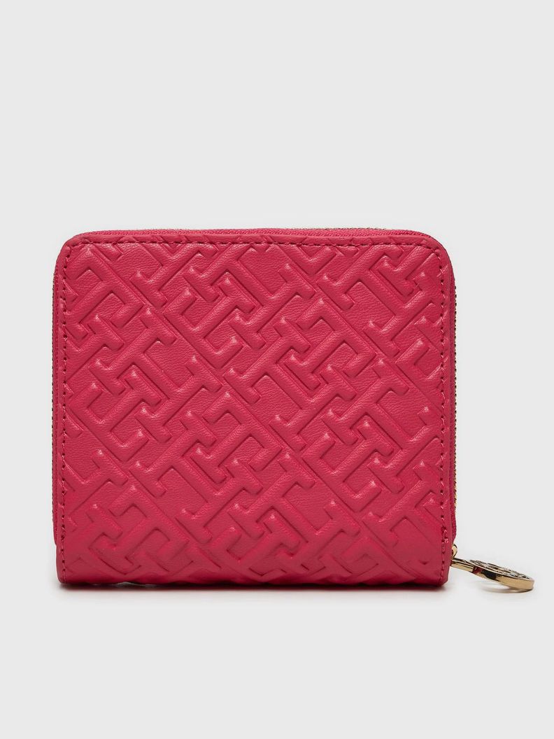 Billetera Monograma En Relieve Rosado Tommy Hilfiger-1