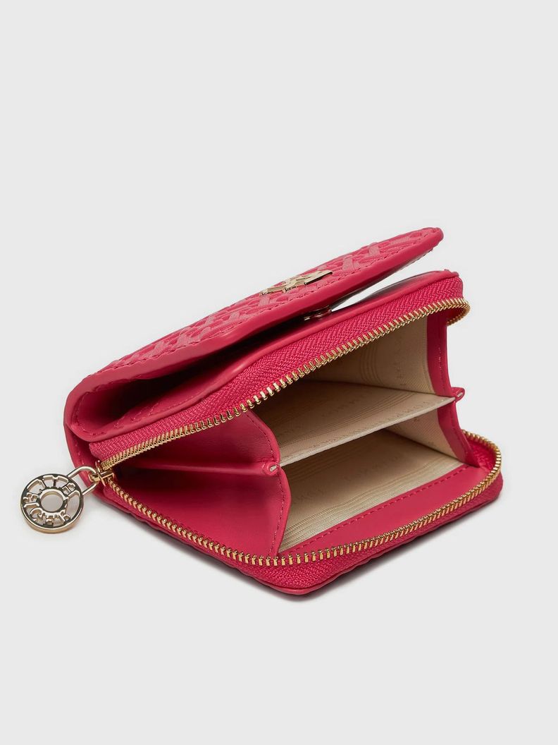 Billetera Monograma En Relieve Rosado Tommy Hilfiger-2