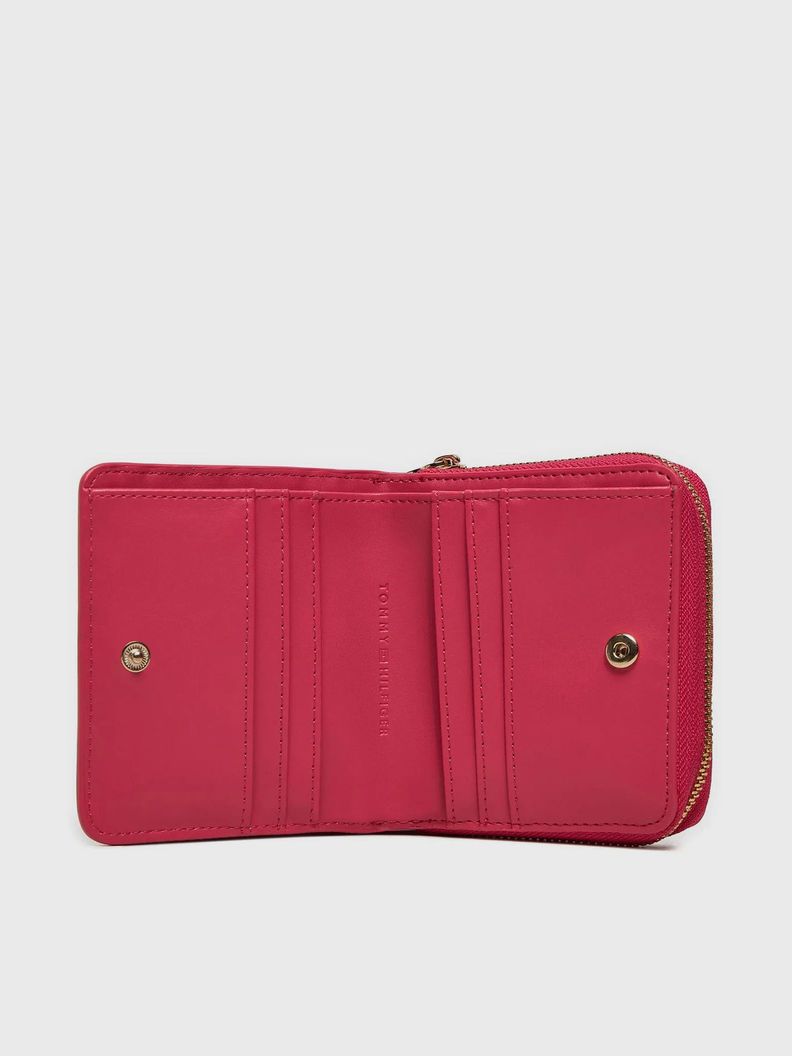 Billetera Monograma En Relieve Rosado Tommy Hilfiger-3