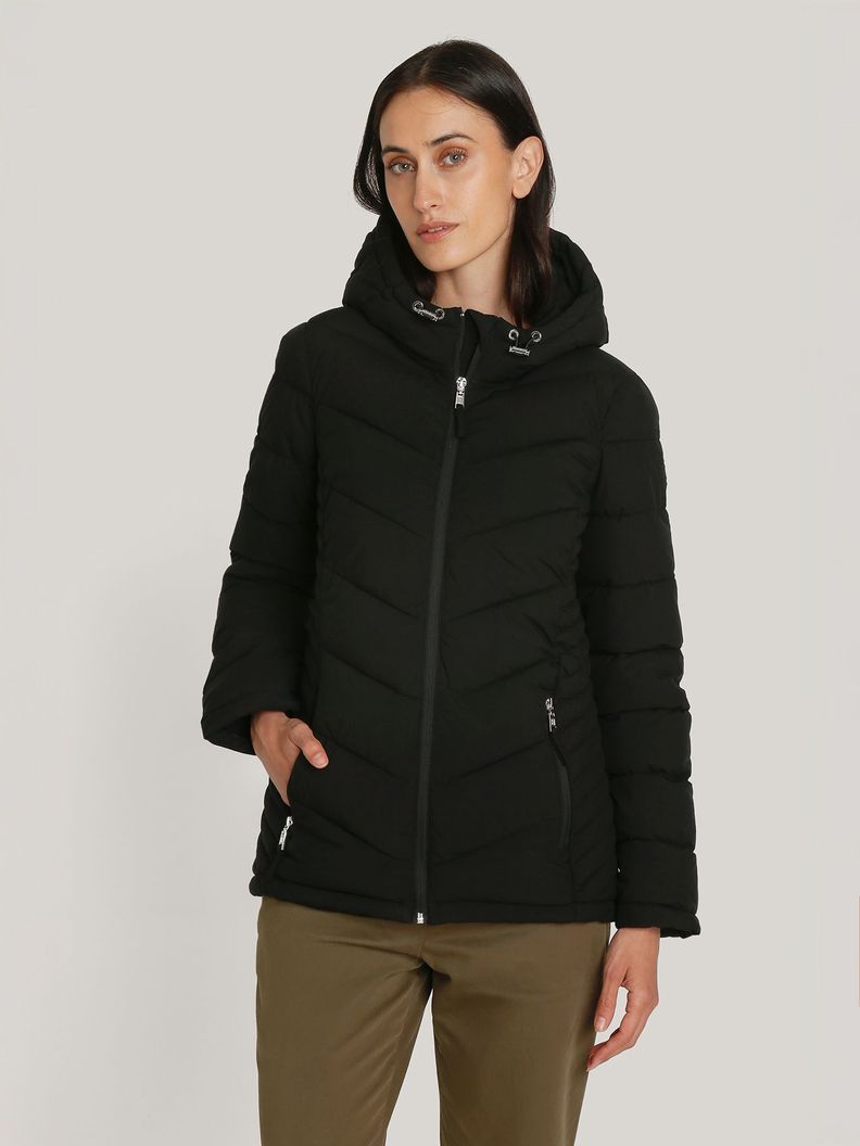 Parka Gorro Packable Acolchada Negro Tommy Hilfiger-0