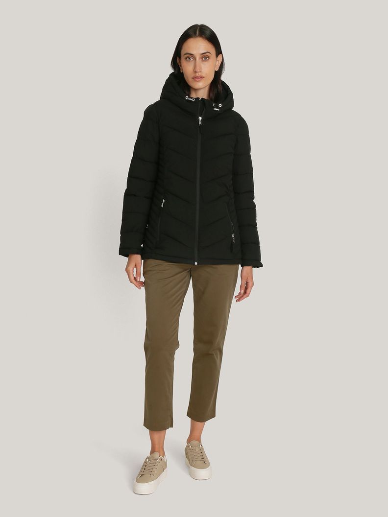 Parka Gorro Packable Acolchada Negro Tommy Hilfiger-1