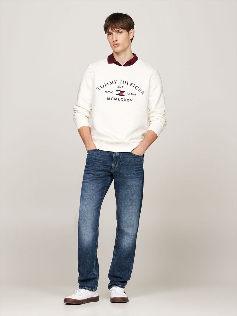 Polerón Nautical Arch Logo Blanco Tommy Hilfiger-1