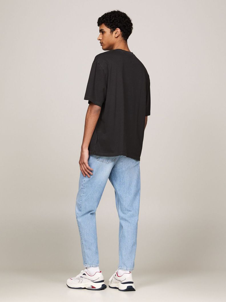 Polera Oversize Parche Y Con Logo Negro Tommy Jeans-2