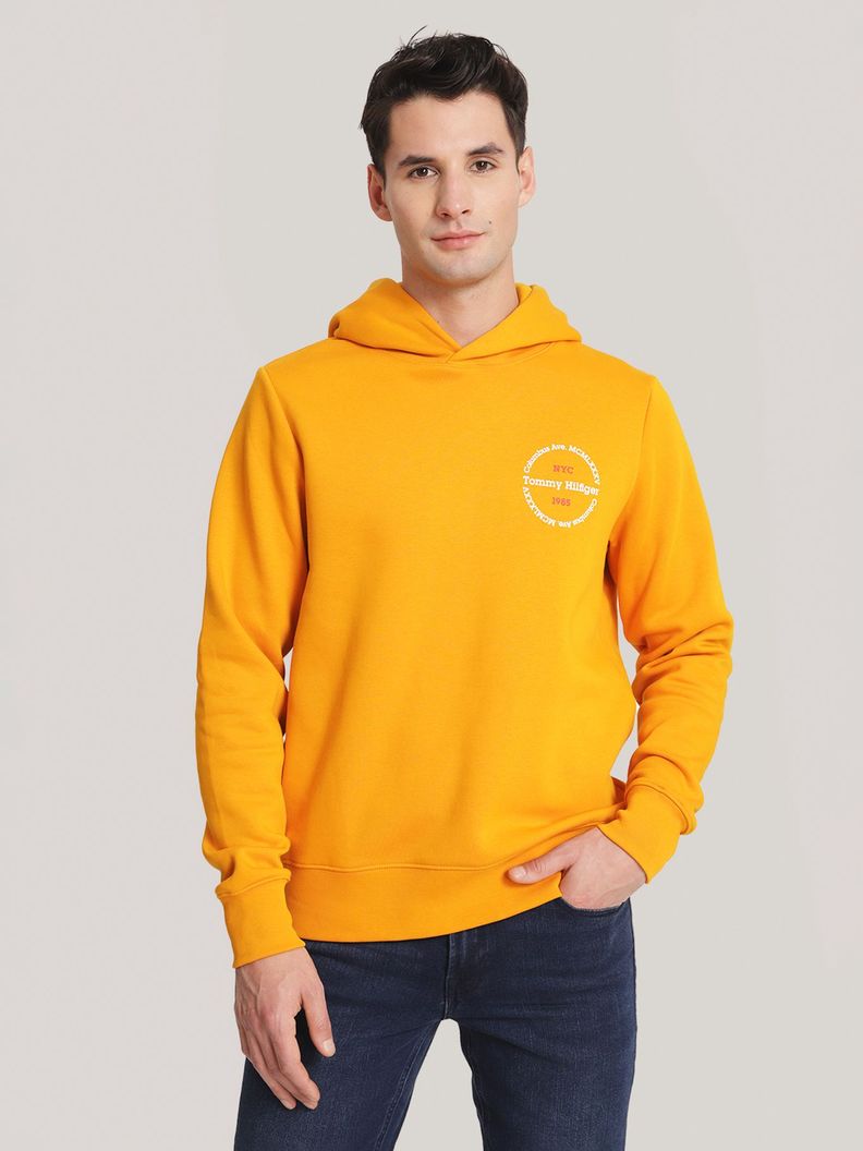 Polerón Hoodie Con Logo Chest Naranjo Tommy Hilfiger-0