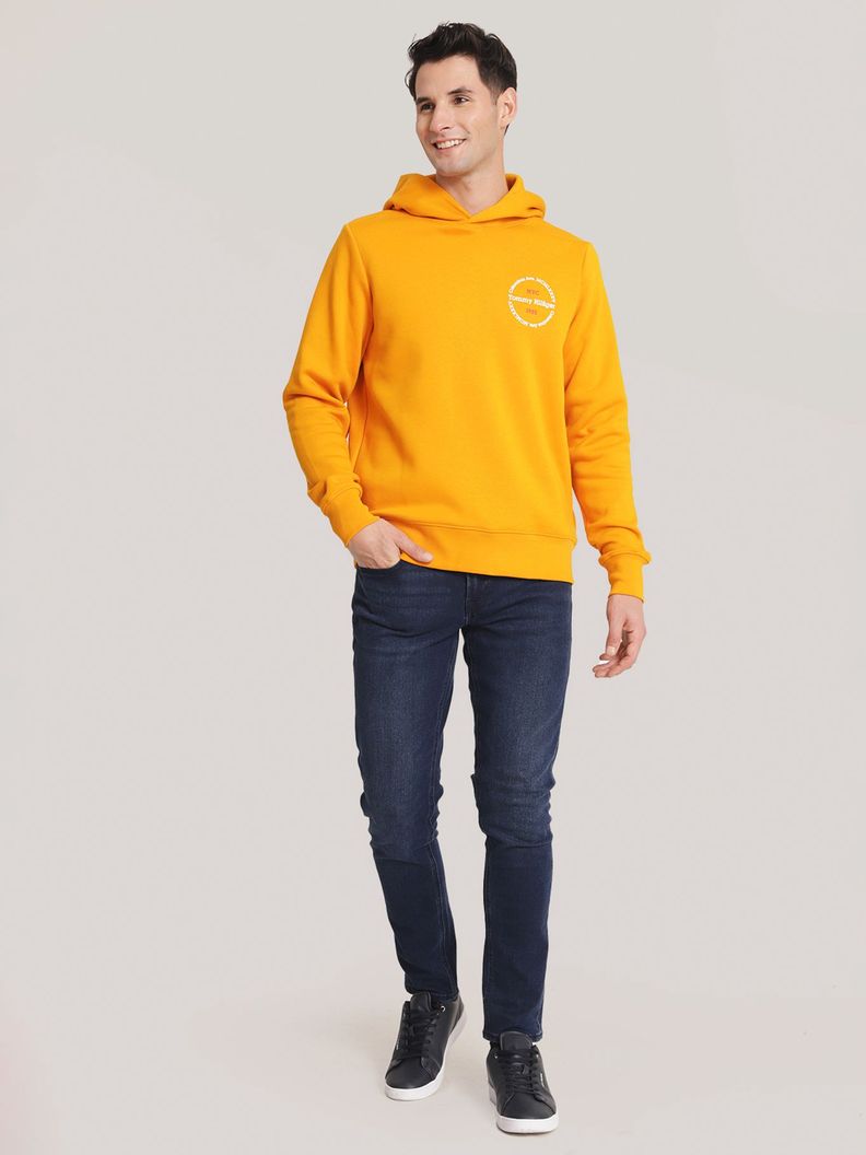 Polerón Hoodie Con Logo Chest Naranjo Tommy Hilfiger-1