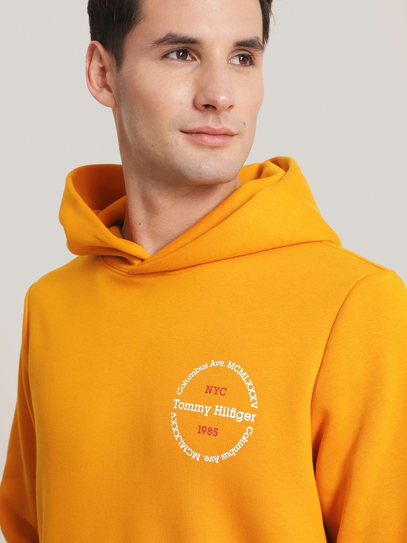 Polerón Hoodie Con Logo Chest Naranjo Tommy Hilfiger-3