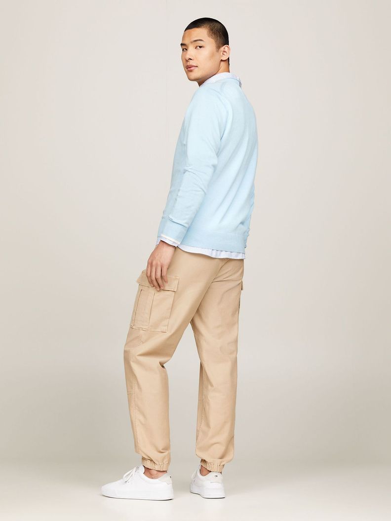 Sweater Punto Mouliné C-Neck Azul Tommy Hilfiger-2