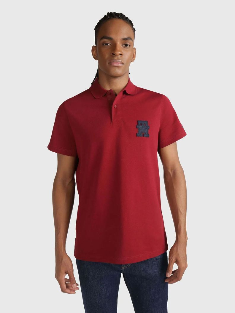 Polo Logo Monogram Th Rojo Tommy Hilfiger-0