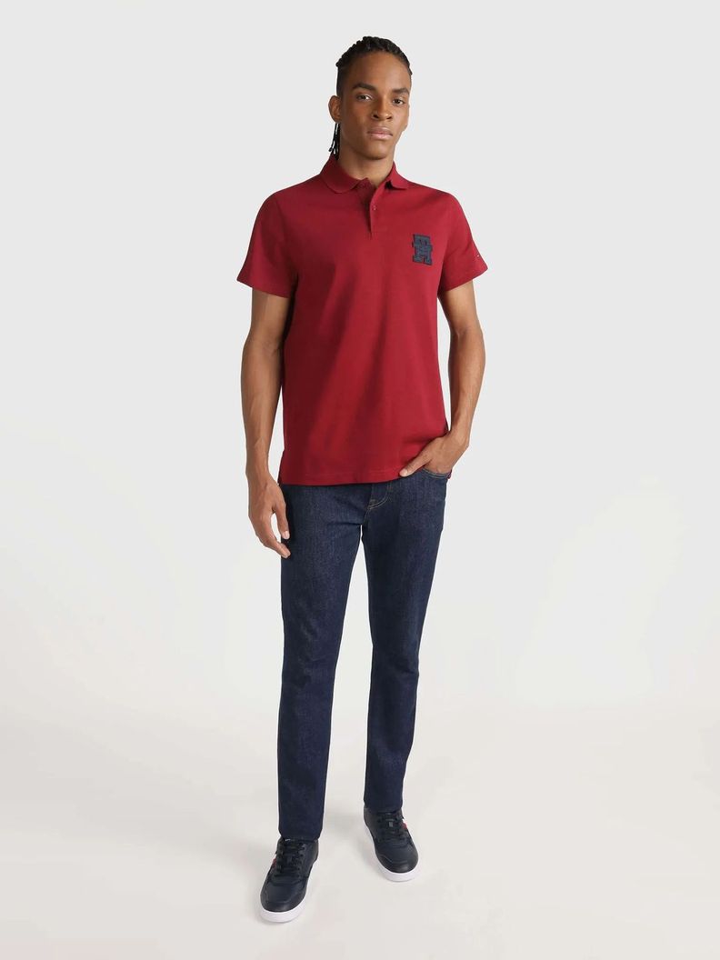 Polo Logo Monogram Th Rojo Tommy Hilfiger-1