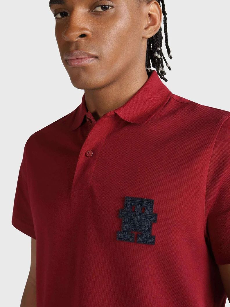 Polo Logo Monogram Th Rojo Tommy Hilfiger-3