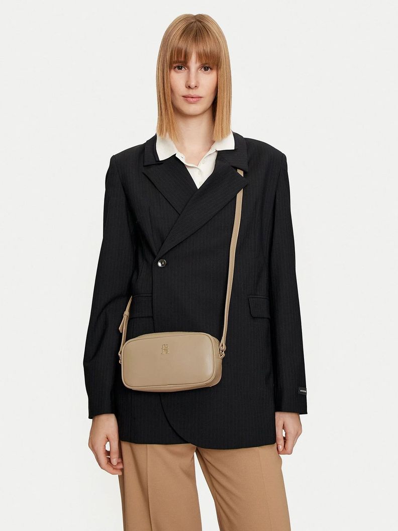 Bandolera Refined Monogram Beige Tommy Hilfiger-1