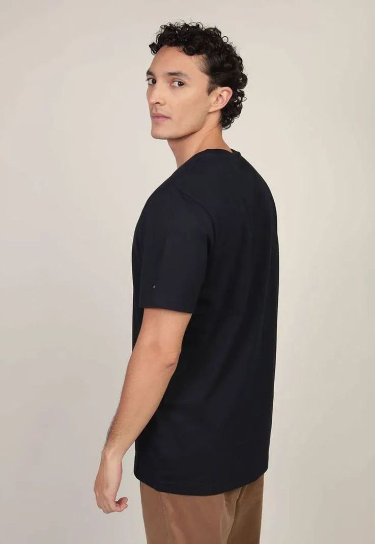 Polera Con Logo Tonal Azul Tommy Hilfiger-2