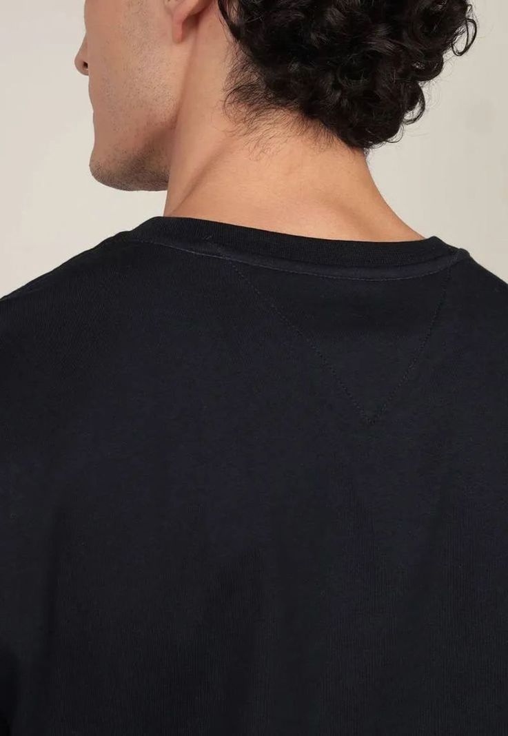 Polera Con Logo Tonal Azul Tommy Hilfiger-4