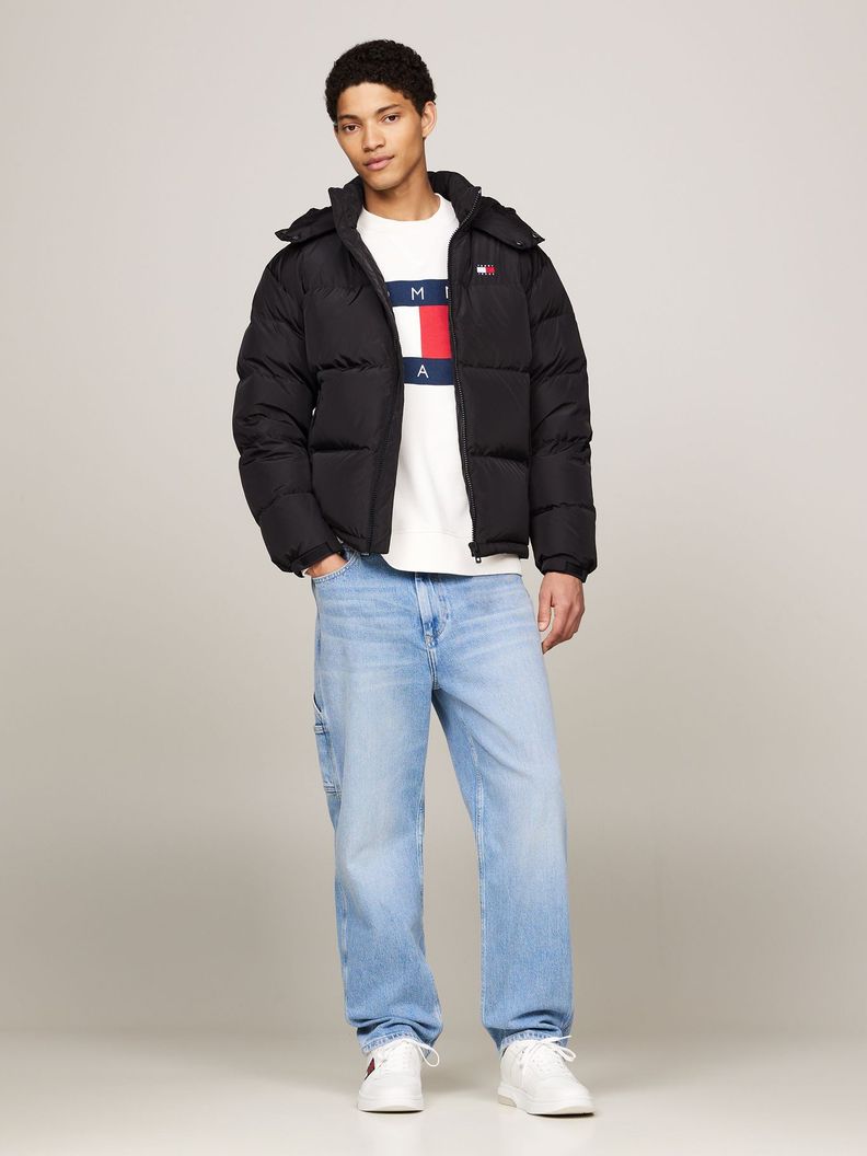 Parka Alaska Acolchada De Plumón Negro Tommy Hilfiger-1