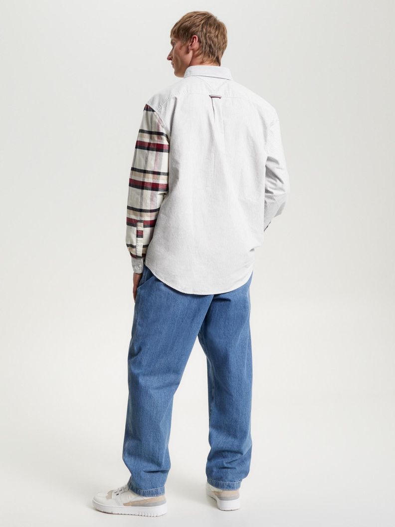 Camisa Global Stripe Blockin Blanco Tommy Hilfiger-2
