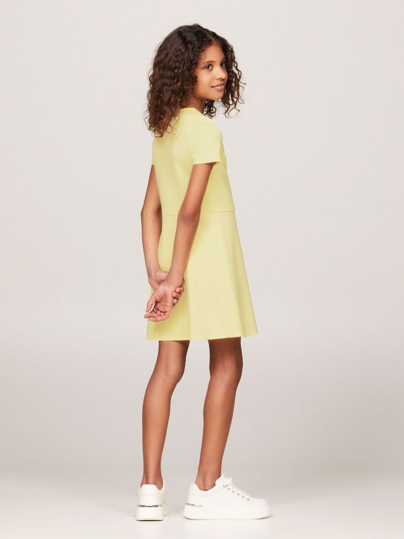 Vestido Essential Con Logo Amarillo Tommy Hilfiger-1