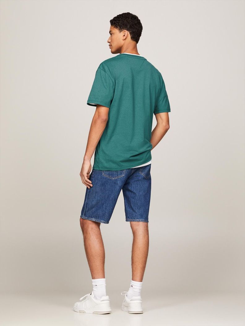 Polera Regular Logo Verde Tommy Jeans-1
