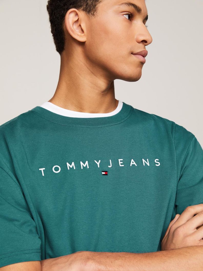 Polera Regular Logo Verde Tommy Jeans-3
