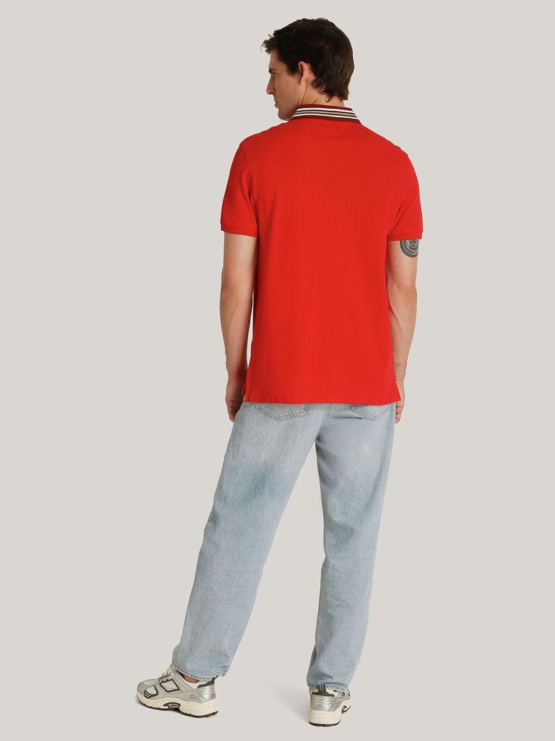 Polo Con Cuello Contraste Regular Rojo Tommy Hilfiger-2