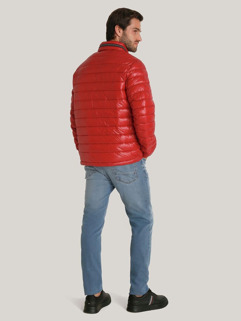 Parka Polished Con Logo Rojo Tommy Hilfiger-2