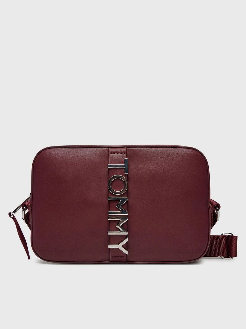 Bandolera City Bold Logo Metálico Rojo Tommy Hilfiger-0